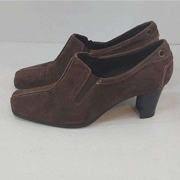 AXCESS LIZ CLAIBORNE | Women's Heeled Ankle Booties Koi Brown Size 6 - Picture 3 of 8